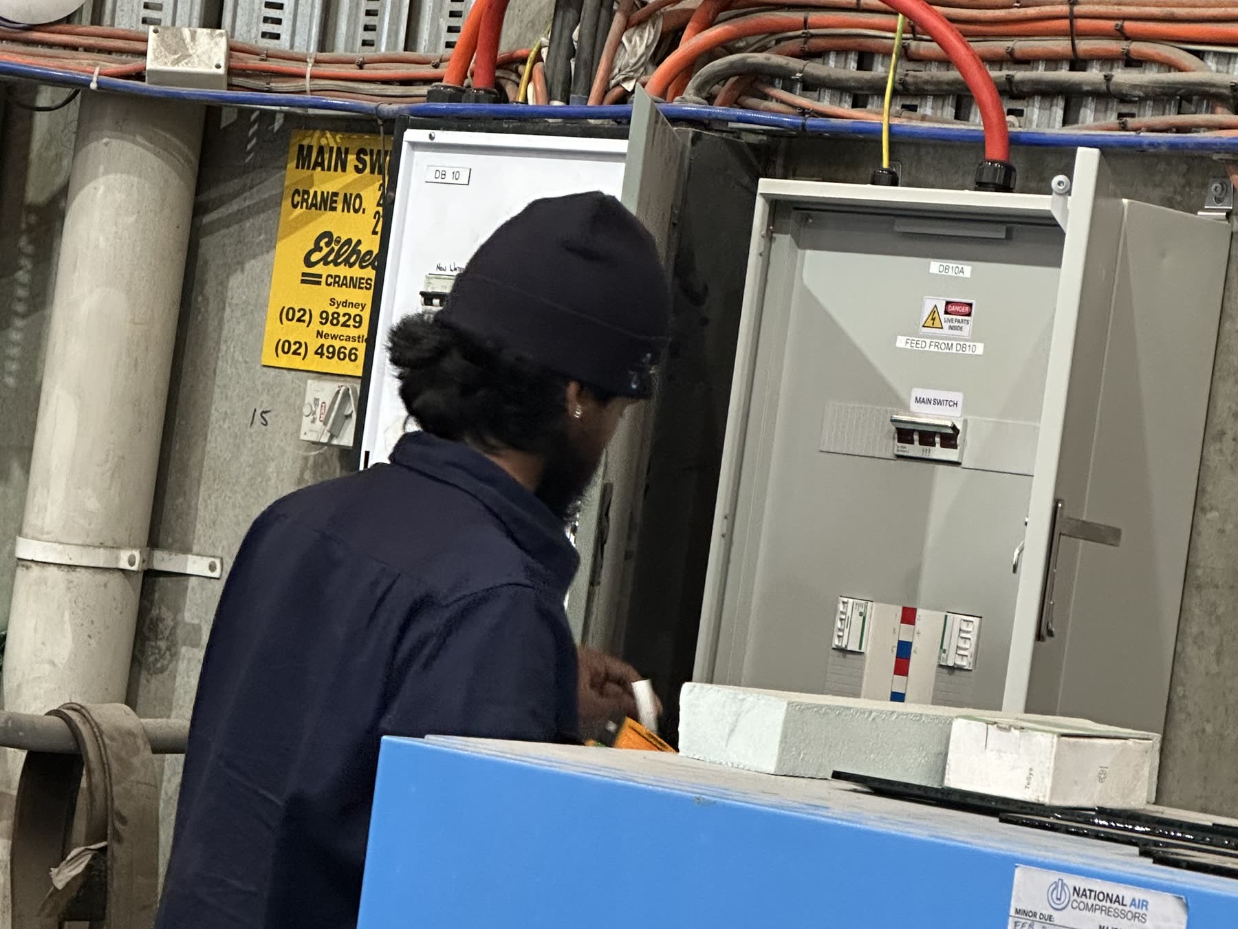 Main switchboard, commercial site